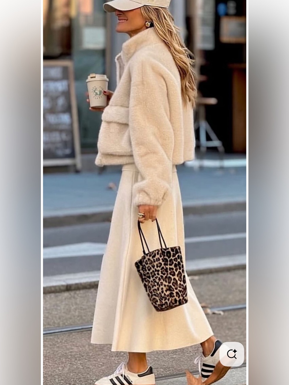 ZARA Animal Print Leather Mini Bucket Bag - Picture 6 of 13